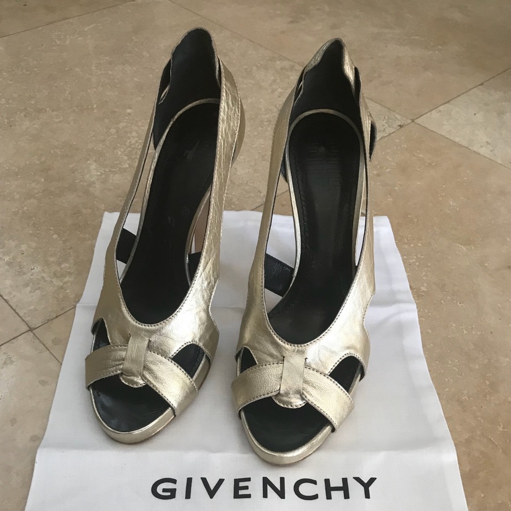 Givenchy Gold Pumps